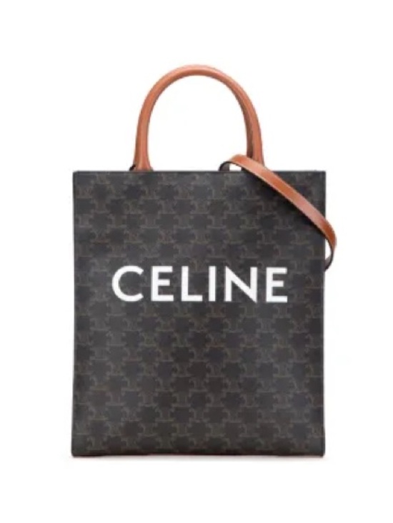 Celine Handbags - Celine Triomphe Canvas Vertical Cabas Tote